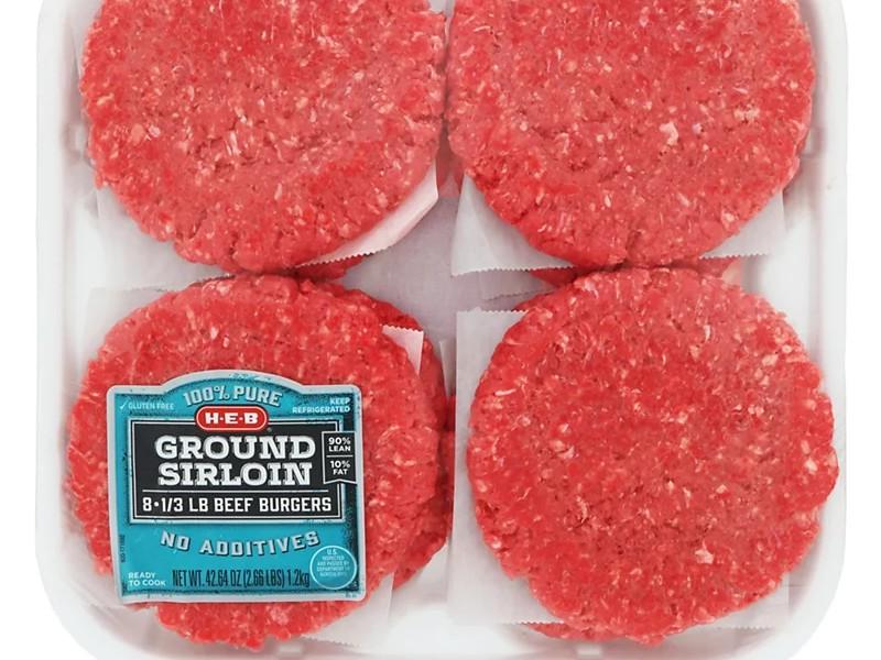 Member's Mark Ground Sirloin Beef Patties 1/3 18, 01/23/2024